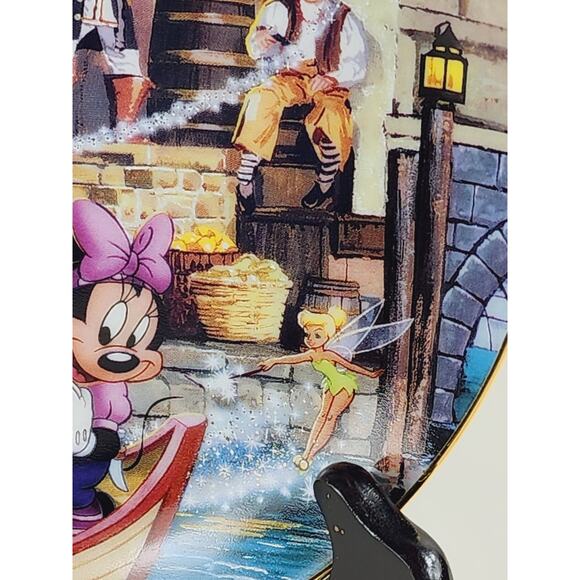 Disneyland Mickey Pirates Of The Caribbean Wall Decor Plate 8" Anniversary 1995 - Picture 5 of 13